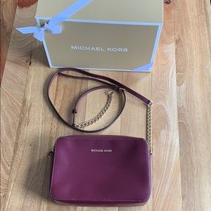 Damaged Michael Kors Ginny Leather Crossbody Bag